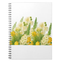 Elegante voorjaarsboeket notitieboek
