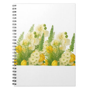 Elegante voorjaarsboeket notitieboek