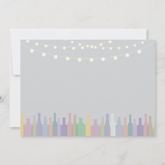 Elegante voorraad De bar Verloving uitnodiging (Achterkant)