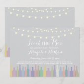 Elegante voorraad De bar Verloving uitnodiging (Voorkant / Achterkant)