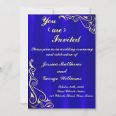 Elegante vorstelijke gouden bloeiende typografie kaart (Voorkant)