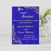 Elegante vorstelijke gouden bloeiende typografie kaart (Staand voorkant)