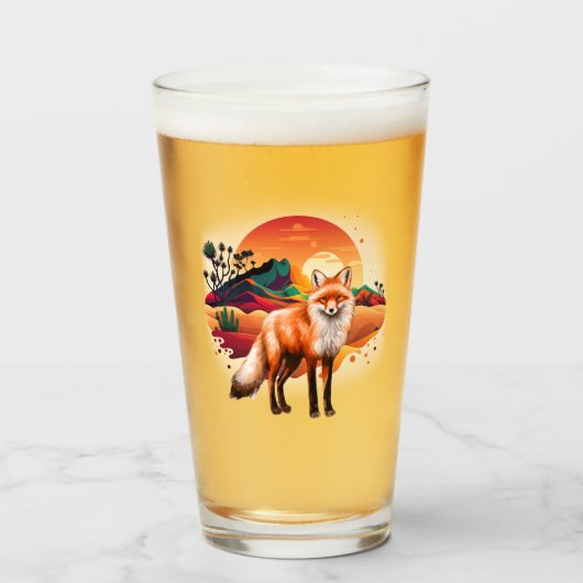 Elegante Vosmug Glas (Voorkant gevuld)