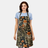 Elegante vossen William Morris geïnspireerd patroo Schort (Gedragen)