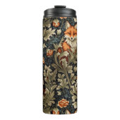 Elegante vossen William Morris geïnspireerd patroo Thermosbeker (Voorkant)