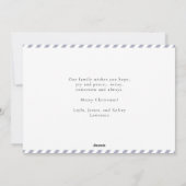 Elegante Vrede Hoop Geloof Juich Kerstfoto Feestdagenkaart (Achterkant)