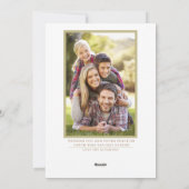 Elegante Vrede Op Aarde Duif Vakantie Feestdagenkaart (Achterkant)