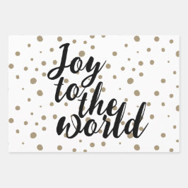 Elegante Vreugde aan de wereld Inpakpapier Vel