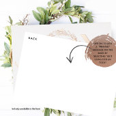 Elegante "Vreugde" gepersonaliseerde echte Folie Feestdagenkaart