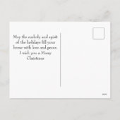 Elegante Vreugde Kerstmis Familie Fotocollage Feestdagenkaart (Achterkant)