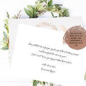 Elegante "Vreugde" Persoonlijke Echt Folie Feestdagenkaart