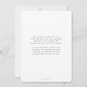 Elegante 'Vreugde' witte script Nieuwjaarsfoto Feestdagenkaart (Achterkant)