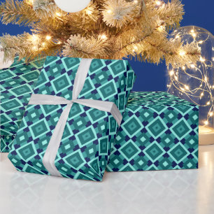 Elegante vreugdevolle oprechte glinsterende vrouwe cadeaupapier