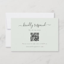 Elegante vriendelijke QR-code RSVP