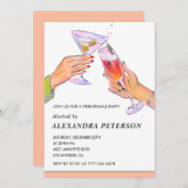 Elegante Vriendschap uitnodigingen Cocktail Party (Voorkant / Achterkant)