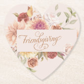 Elegante Vriendschapsschenking vermakelijk Kartonnen Onderzetters (Voorkant)
