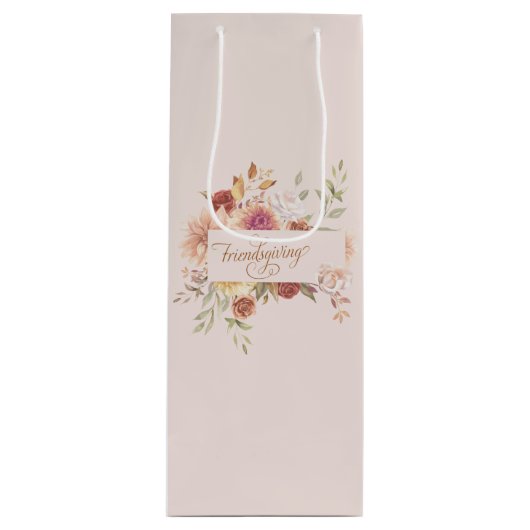 Elegante Vriendschapsschenking vermakelijk Wijn Cadeautas (Voorkant)