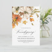 Elegante Vriendsgiving Uitnodiging (Staand voorkant)