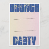 Elegante vrijdag brunch uitnodiging – Modern (Achterkant)