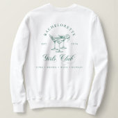 Elegante vrijgezellendame Meisjes Club Sweatshirt (Design achterkant)