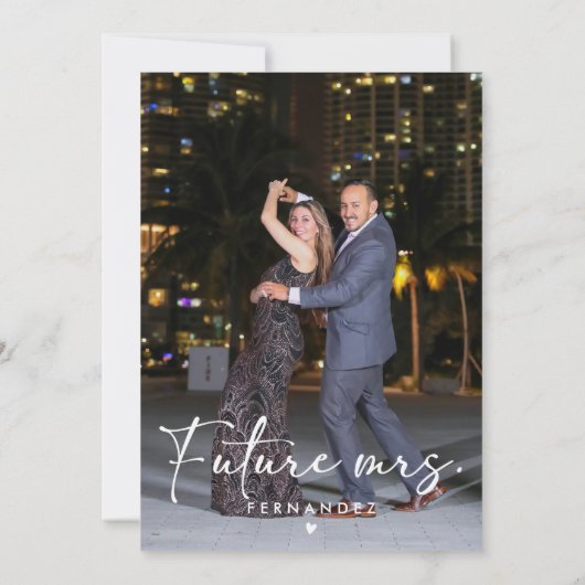 Elegante Vrijgezellenfeest foto Kaart (Achterkant)