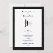 Elegante "vrijgezellenfeest" heren daggelijk forma kaart (Achterkant)