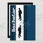 Elegante "vrijgezellenfeest" heren daggelijk forma kaart (Voorkant / Achterkant)