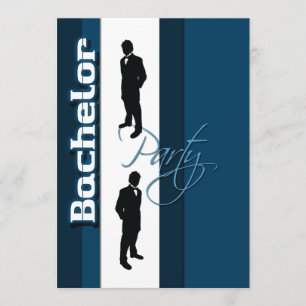 Elegante "vrijgezellenfeest" heren formele kleding kaart