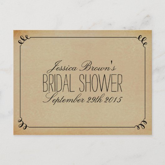 Elegante  Vrijgezellenfeest Recept Kaarten (Voorkant)