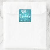 Elegante Vrijgezellenfeest sleutel tot mijn hart t Vierkante Sticker (Tas)