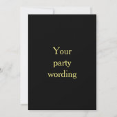 Elegante vrijgezellenfeest uitnodiging (Achterkant)