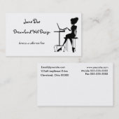 Elegante vrijwilligers zakelijke kaart visitekaartje (Voorkant / Achterkant)