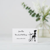 Elegante vrijwilligers zakelijke kaart visitekaartje (Staand voorkant)