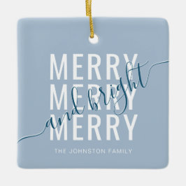 Elegante vrolijke en heldere kerst keramisch ornament