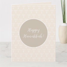 Elegante vrolijke Hanukkah-groeten Kaart