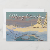 Elegante  vrolijke kerst Choultsé Feestdagenkaart (Voorkant)