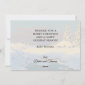 Elegante  vrolijke kerst Choultsé Feestdagenkaart (Achterkant)