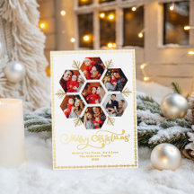 Elegante vrolijke kerst familie foto sneeuwvlok
