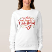 Elegante vrolijke kerst feestelijk trui (Voorkant)