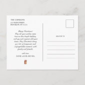 Elegante Vrolijke Kerstboom Niet Foto Briefkaart (Achterkant)