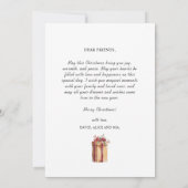 Elegante Vrolijke Kerstboom Niet Foto Feestdagenkaart (Achterkant)