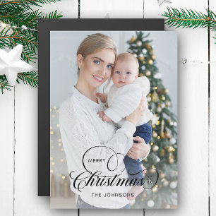 Elegante vrolijke kerstkalligrafie 1-Foto
