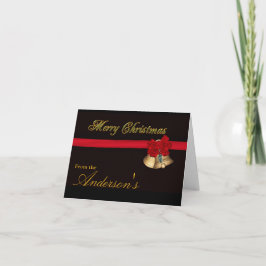 Elegante Vrolijke Kerstmis Feestdagen Kaart