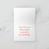 Elegante Vrolijke Kerstmis Feestdagen Kaart (Binnen)