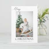 Elegante Vrolijke Kerstmisfoto (Staand voorkant)