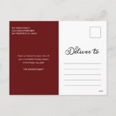 Elegante Vrolijke Kerstmisfoto Feestdagenkaart (Achterkant)