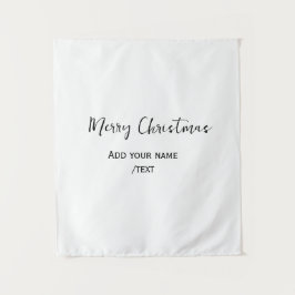 Elegante vrolijke kersttekst en moderne eenvoudige wandkleed