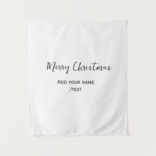 Elegante vrolijke kersttekst en moderne eenvoudige wandkleed (Voorkant)