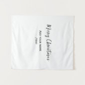 Elegante vrolijke kersttekst en moderne eenvoudige wandkleed (Voorkant (horizontaal))