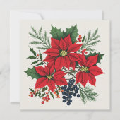 Elegante vrolijke kerstvakantie Groet Kaart (Voorkant)